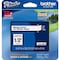 Brother 12mm (1/2") Black on White Laminated Label Tape (8m/26.2') TZE231 - alternate 1
